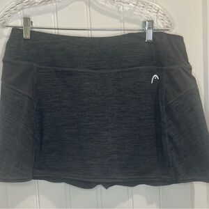 Head Charcoal Tennis Skirt
